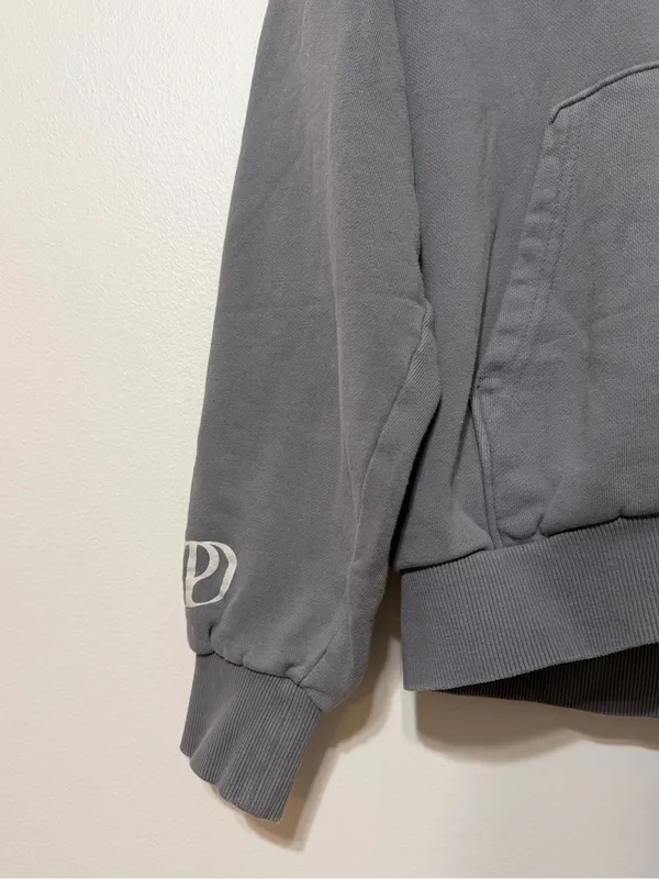 Taylor Swift The Tortured Poets Department Gray Hoodie Size Medium - Image 5