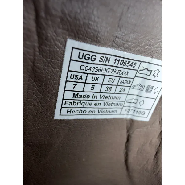 UGG Jass Grey Suede Slip-On Platform Sneakers 1106545 Womens 7 - Image 9
