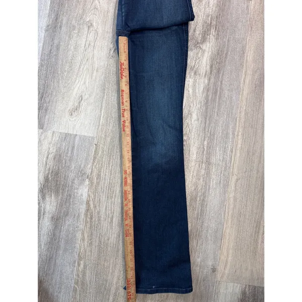 7 For All Mankind Karah Bootcut Jeans Dark Wash Short Inseam Size 29 - Image 9
