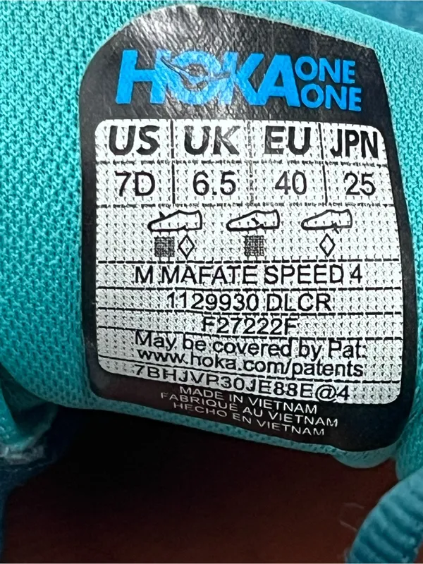 HOKA ONE ONE Mafate Speed 4 Lace Up Tennis Shoes Sneakers Women’s Size 7D - Image 3