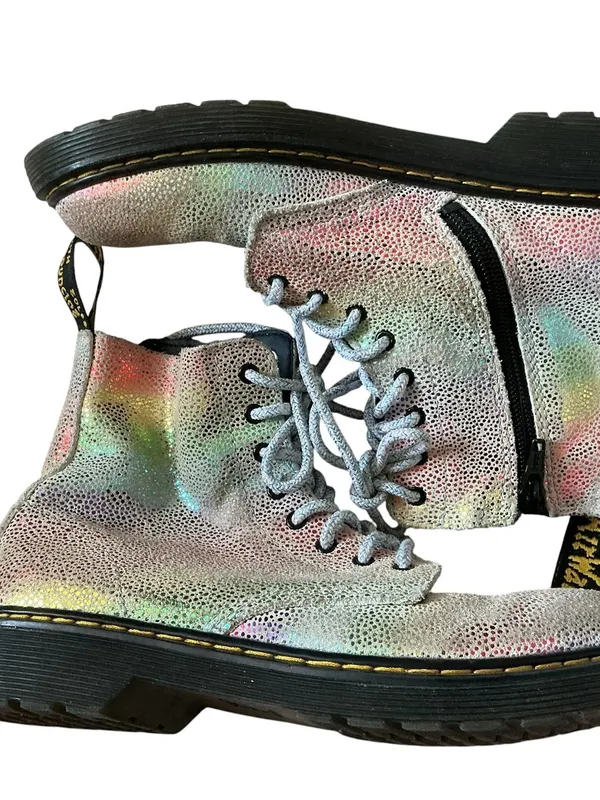 Dr Martens Pascal 1450 iridescent glitter booties size 5 - Image 4