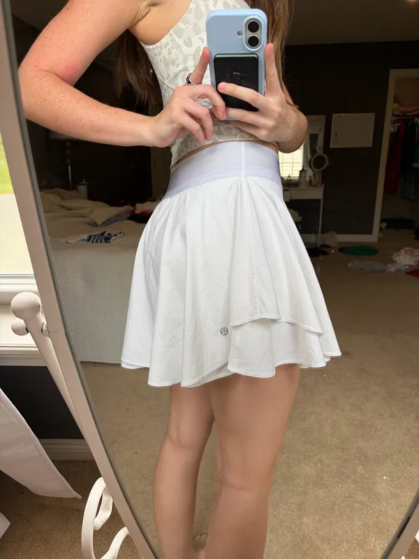 Lululemon Court Rival High-Rise Skirt White - Image 2