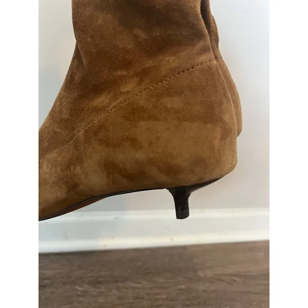 MADEWELL The Ciel Glove Ankle Boot in Warm Chestnut Suede Size 8 - Image 7