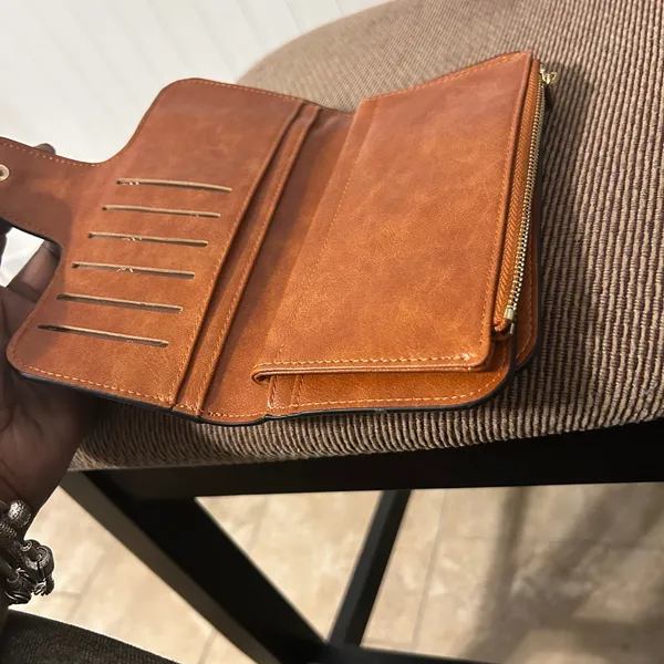 Black and Brown Women's Wallet - Image 5