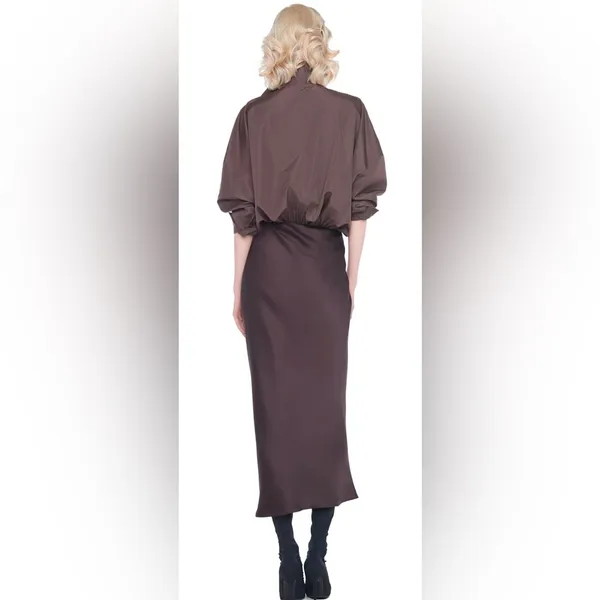 Norma Kamali BIAS OBIE SKIRT TO MIDCALF, size XS - Image 3