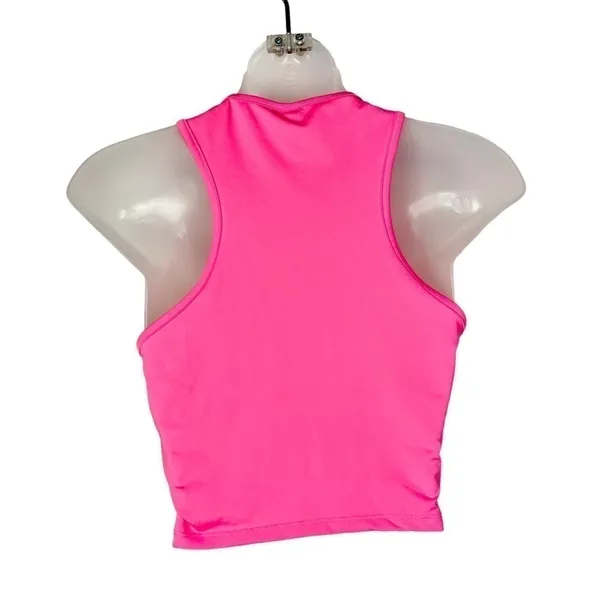 ASOS Hot Pink‎ High Neck Racer Cropped Tank Top 6 - Image 2
