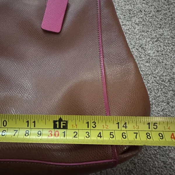 Coach Pebble Leather Kelsey Satchel Purse; excellent condition - Image 11