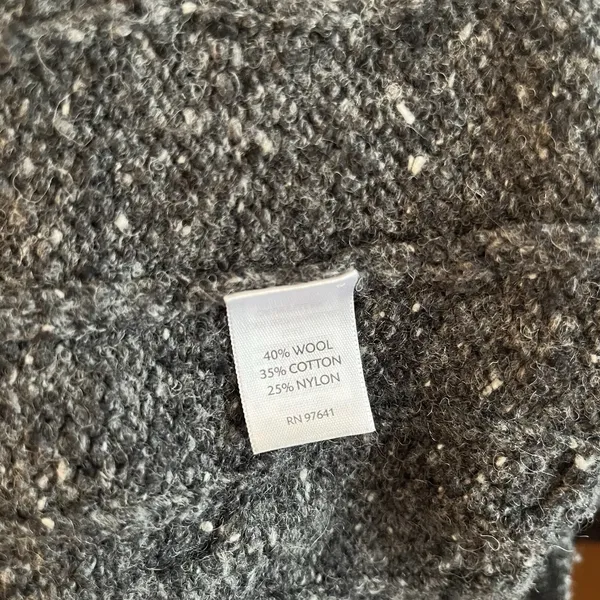 J.‎ Jill Women's Cozy Wool Cotton Blend Cable Knit Sweater Oversize Gray Small - Image 6