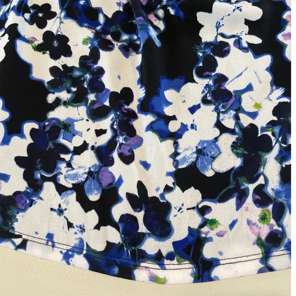 Express Floral & Black Mixed‑Fabric Cami – Size M - Image 7