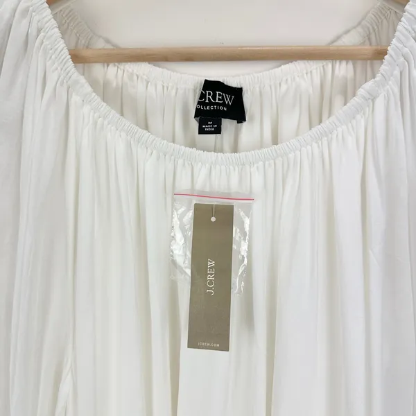 J.Crew Collection Sheer Maxi Dress Viscose Oversized Minimalist Boho Medium NWT - Image 5