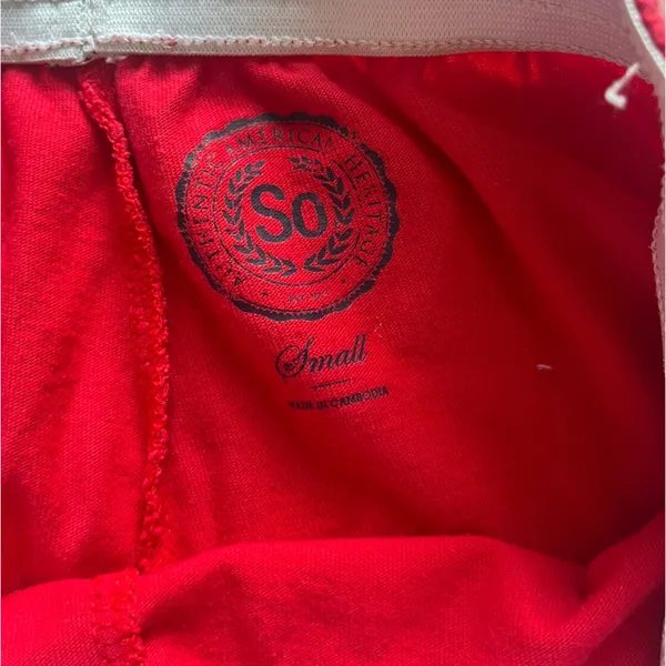 SO red comfy shorts - Image 2