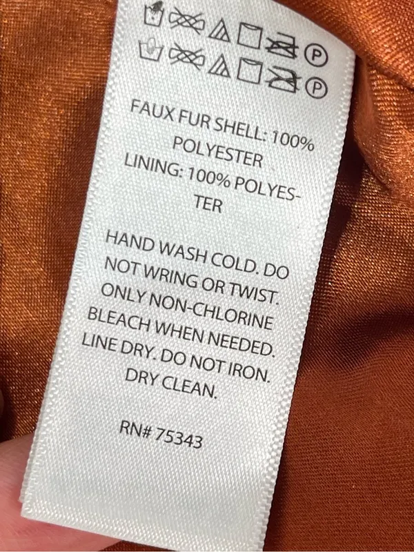 Rachel Zoe Vest Women Lg Faux Fur Sleeveless Lined Pockets Boho Chic Fall Color - Image 3