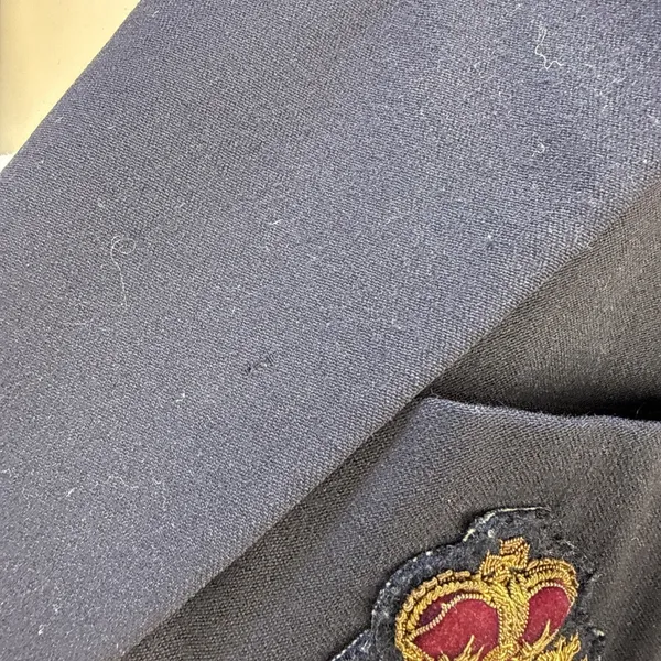 Ralph Lauren Vtg Navy Blazer Royal Crest Gold Button‎ Double Breast Wool Size 6 - Image 5