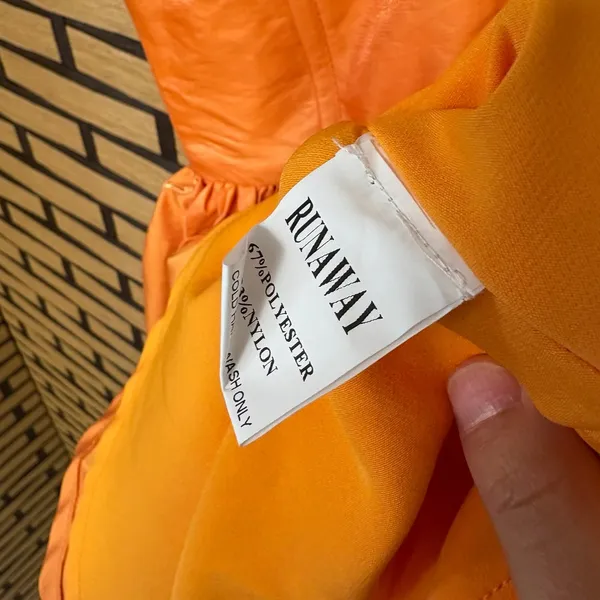 Runaway Astrid Orange Dress Size Small‎ - Image 9