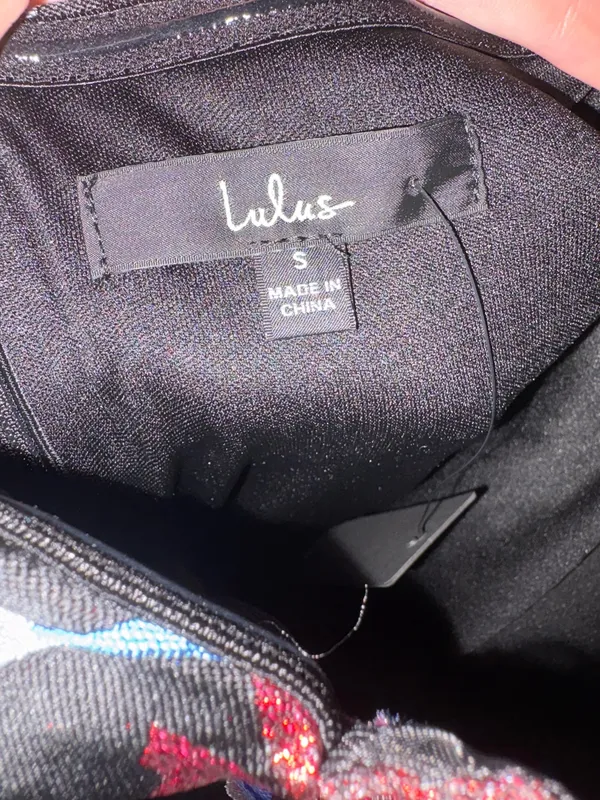 Lulus Dress Mini Black - Image 3