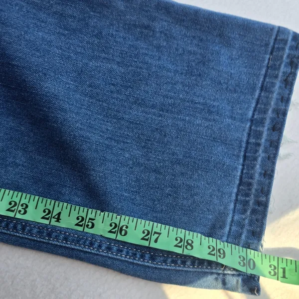OAT New York‎ Women Medium Wash High Rise Wide Leg Cloud Denim Jeans Size 0/25 - Image 8