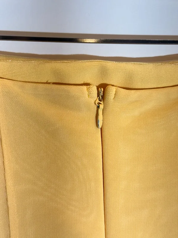 Elliatt Amara Butter Yellow Strapless Sculpted Waist Formal Maxi Dress Size S - Image 11