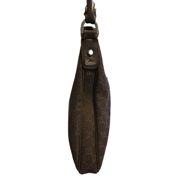 Gucci GG Canvas Abbey D-Ring Vintage Hobo Shoulder Bag - Image 6