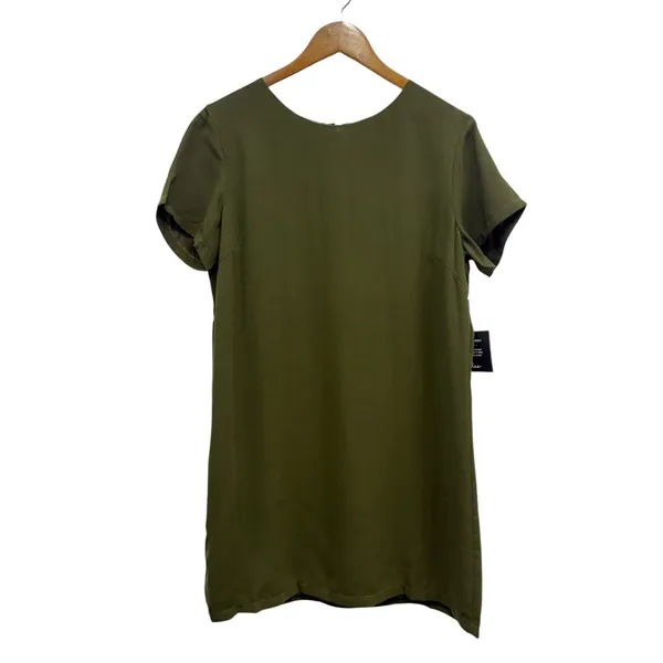 Lulus Shift and Shout Olive Green Shift Dress size Medium NWT - Image 2