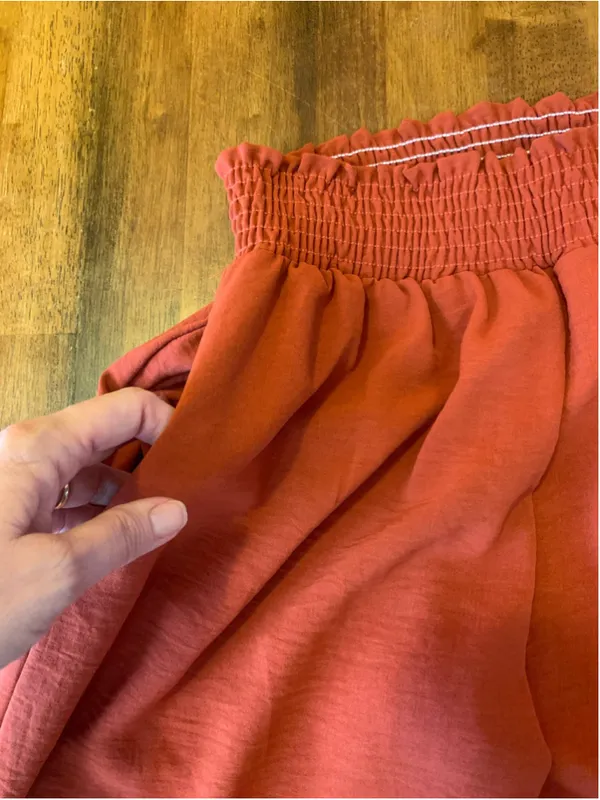 Women's Haptics Wide Leg Pants Size L Burnt Orange - Image 3