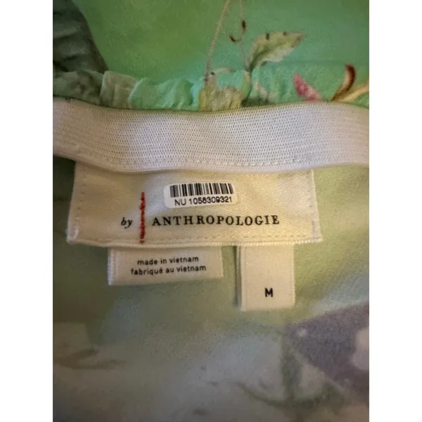 Anthropologie The Tilda Midi Slip Skirt Floral Butterfly Print Y2K 90s Medium - Image 11