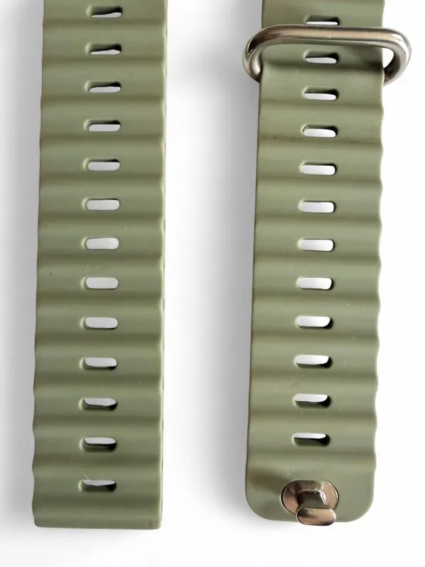 NWOT Olive Green Silicone Watch Band Compatible With Apple Watch Ultra - Image 5