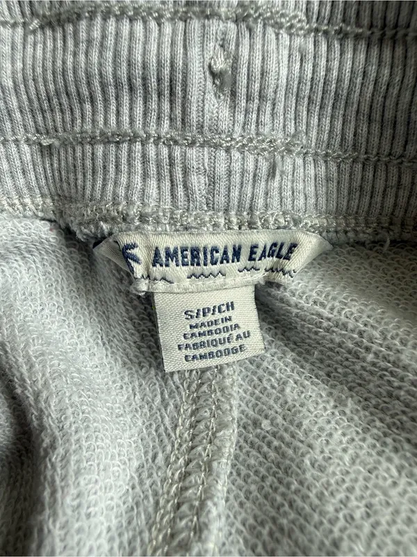 American Eagle Outfitters Light Gray Women's Jogger Pants - Image 3