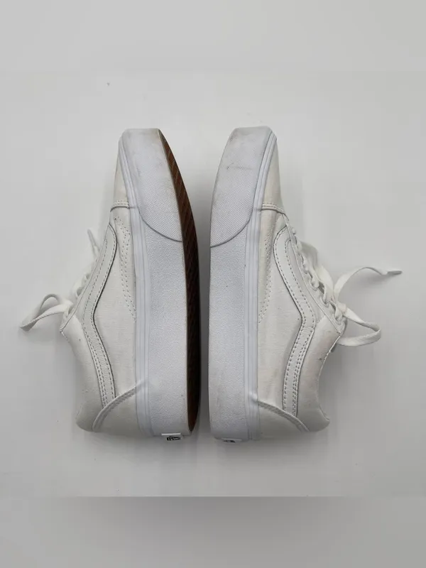 VANS Old Skool Platform White Shoes Women’s Size 7 Unisex Skate Sneakers Casual - Image 10