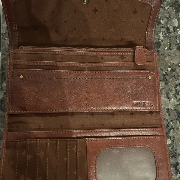 Fossil Brown Patterned Wallet - Image 7