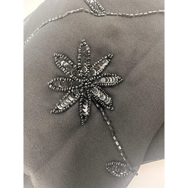 NWT: Dress Barn‎ Scarf W Beaded Floral Design Throughout - Image 2