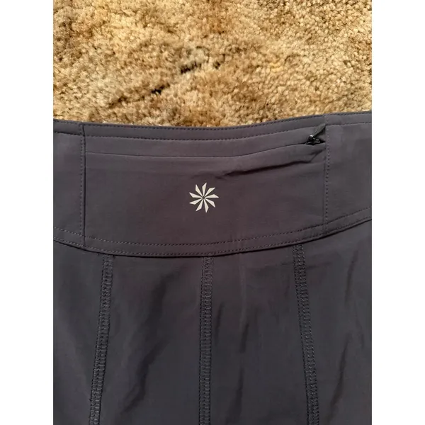 Athleta Wear About Pleated Active Skort Gray Tennis Golf Skirt Athleisure EUC - Image 5