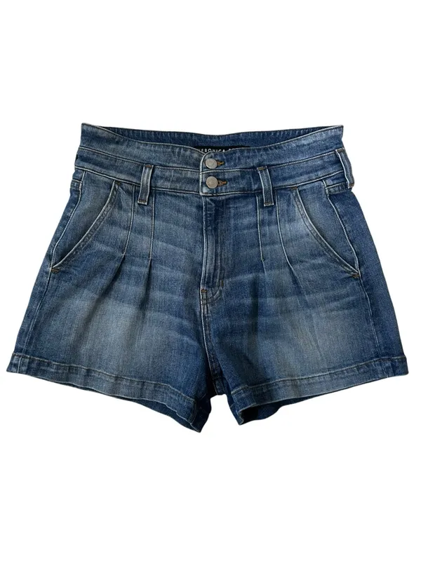 Veronica Beard Jaylen Denim High Waisted Shorts in Waterfall Wash Size 28 Boho - Image 4