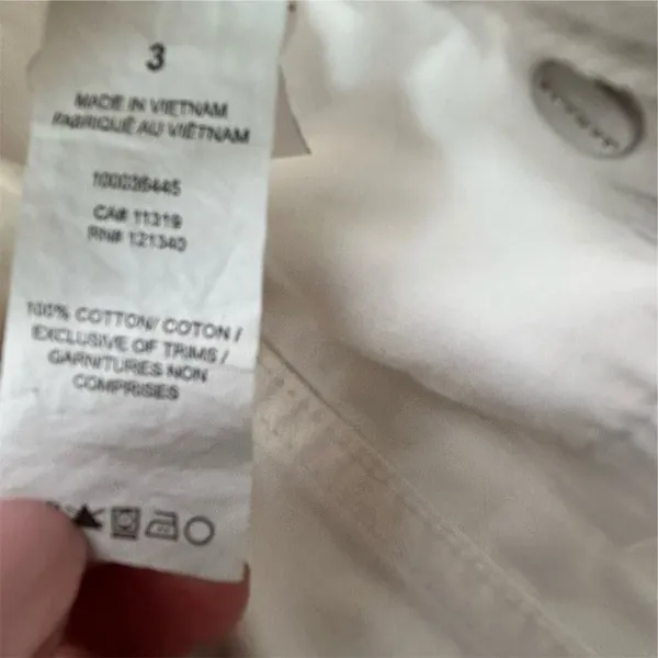 Garage Women's White Denim High-Rise Festival‎ Shorts Size 3 - Image 6