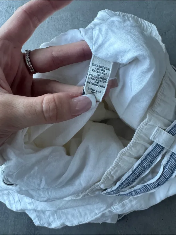 Vintage Abercrombie & Fitch 100% cotton mini skirt with blue tie up detail - XS - Image 7