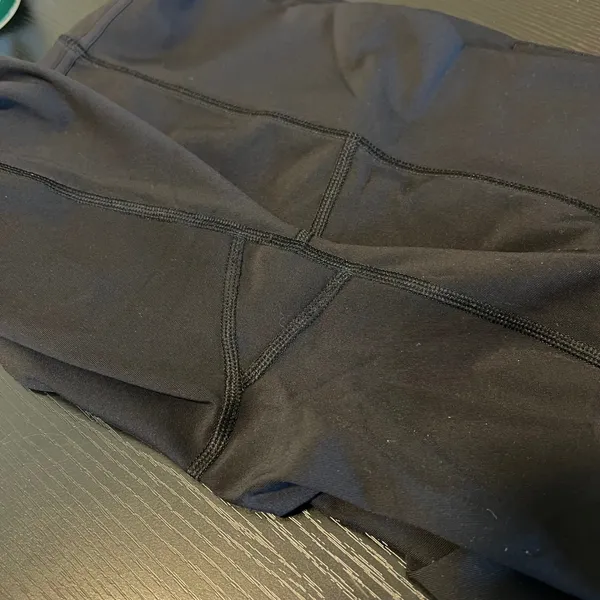 Lululemon‎ Black Squad Goals High Rise Cropped Leggings Training Yoga 10 - Image 11