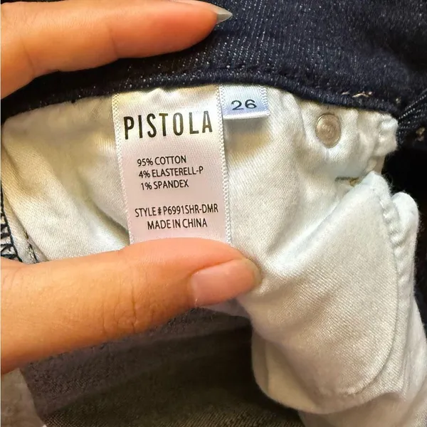 Pistola Women's Dark Blue Straight Jeans - Image 4