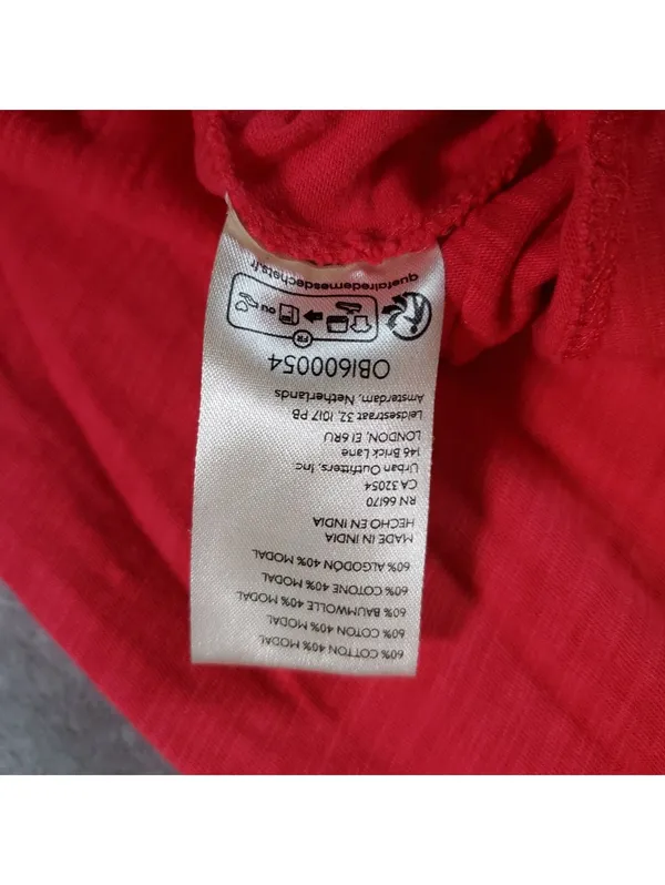 Pilcro Pink Crew Neck Long Sleeve Knit T-Shirt Cotton Modal Solid Size M - Image 4