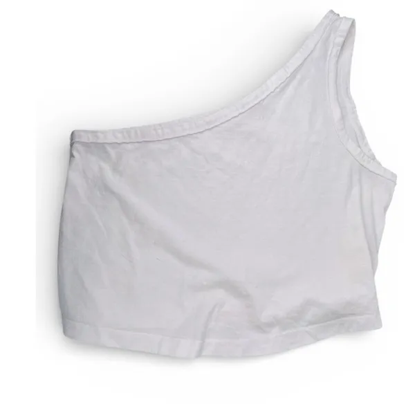 FREE PEOPLE L We The Free Sunny One-Shoulder Tank Cropped Jersey Top Sleeveless - Image 2