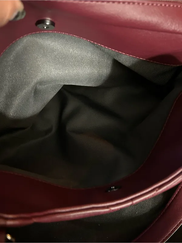 Simply Vera Vera Wang Women’s Quilted Burgundy Satchel - Image 13