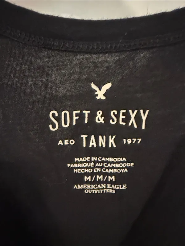 American Eagle Outfitters Black Crop Tank Top - Image 2