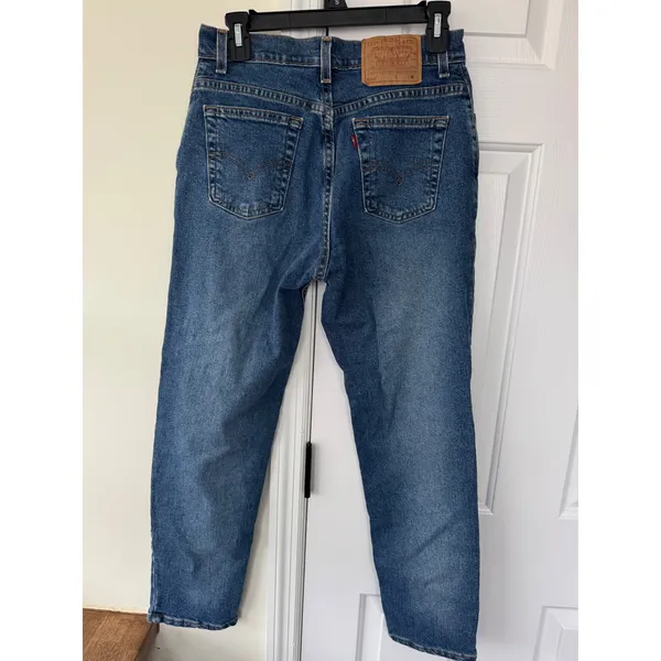 Levis 550‎ Relaxed Fit Tapered Leg Jeans Womens 10 M Blue Made in USA 90s - Image 2