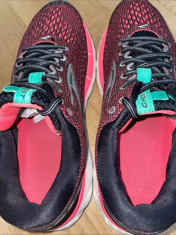 Brooks Ghost 11 Women's Running Sneakers Black & Pink with Teal Accents Size 8.5 - Image 14