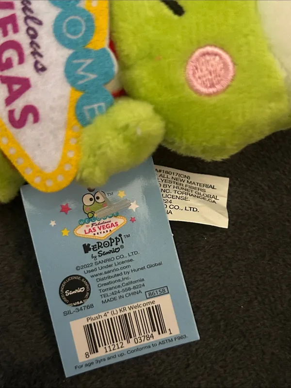 Sanrio ABC Store Keroppi plush 4 w/ strap - las vegas Exclusive Edition - Image 3