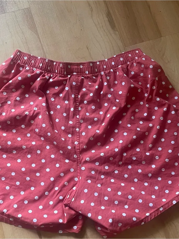 Ralph Lauren Red White Polka Dot Cotton Boxers Medium - Image 5