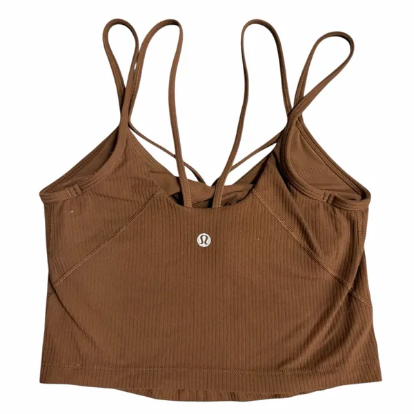 Lululemon Align Strappy Ribbed Tank Top Java Size 2 - Image 3