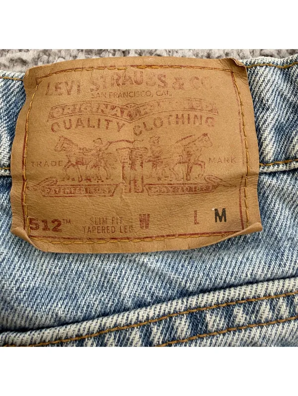 Vintage 90s Levis 512 Slim Fit Tapered Leg Jeans USA Made High Rise Womens 29x30 - Image 5
