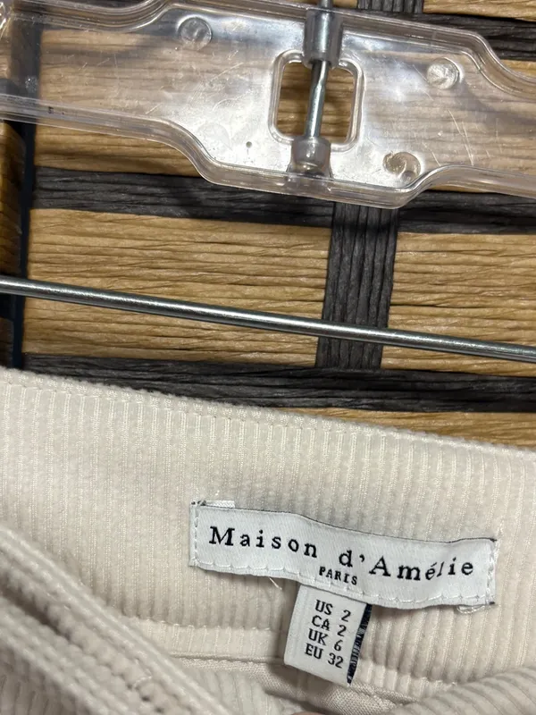 Maison d’ Amelie beige corded pants size 2 - Image 6