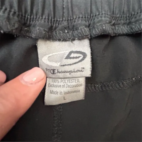 Champion Men's Athletic Shorts‎ Black Neon Yellow Size L - Image 3