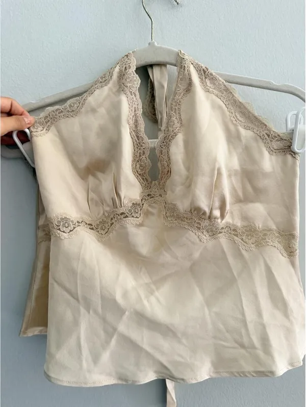 Reformation Monica Silk Top in - Image 3