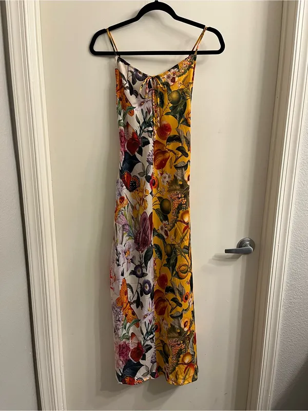 Anthropologie Lyrebird x Burcu Korkmazyurek Silky Slip Dress Size Medium - Image 3